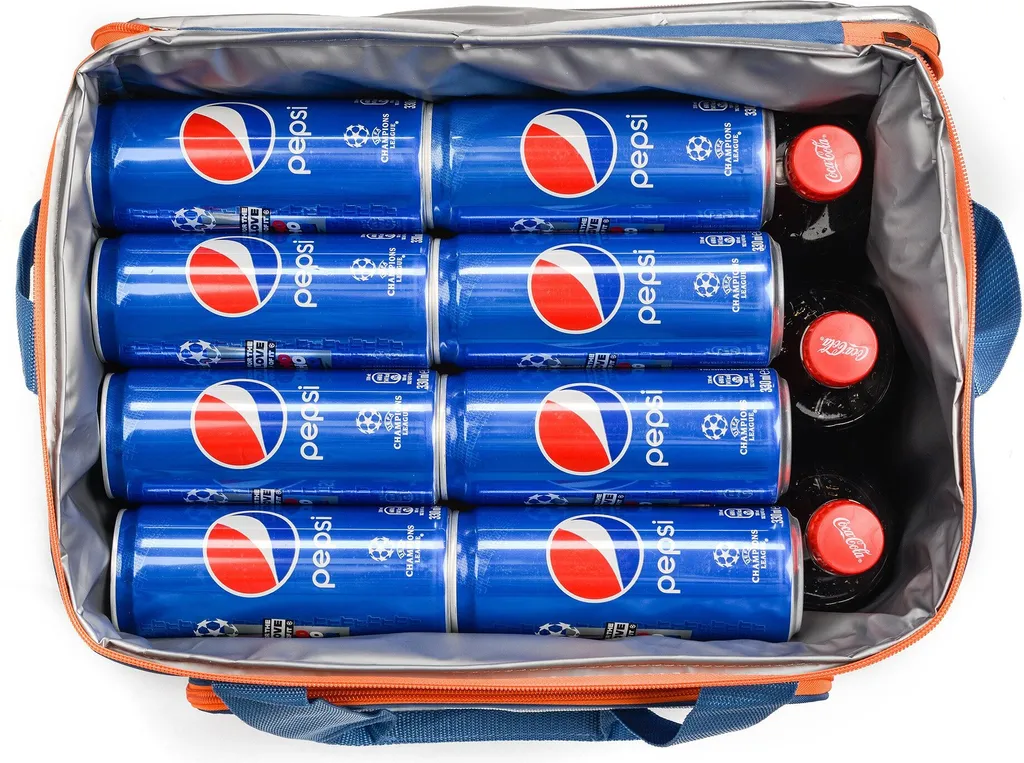 METEOR Kühltasche Frosty Picknicktasche Thermotasche Isoliertasche 30L Blue/grey – Bild 6