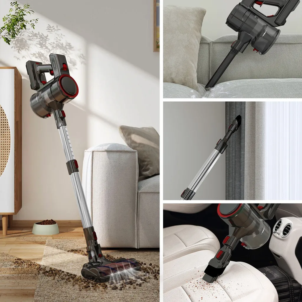 Daynee Akku-Hand-und Stielstaubsauger Akku Staubsauger, Handstaubsauger, Staubsauger Kabellos, Akkusauger, Beutellos, 27KPa Akkustaubsauger, Staubsaug – Bild 5