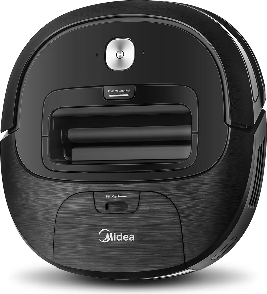 Midea Saugroboter M3S VCR20B, Saugleistung 2000 Pa, 3 Saugmodi / Saugroboter Mit Ladestation & V-förmigem Borstenmuster / 90-120 Min Laufzeit, Ideal Für Tierhaare, Teppiche Und Hartböden, Schwarz