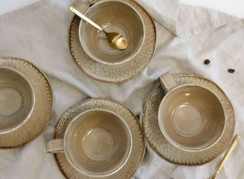 Leonardo MATERA Cappuccino Set Grün 8-teilig – Bild 3