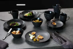 Tafelservice Erweiterungsgedeck 2 Tlg. Kitwe Schwarz