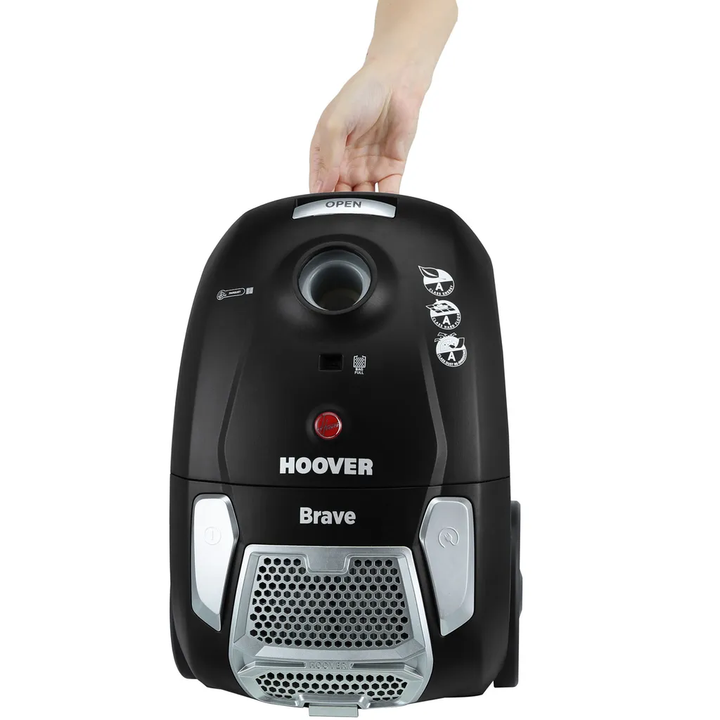 Hoover 39001512 Brave BV71 BV 20011 ECO Bodenstaubsauger + Parkettdüse, 700 W, Schwarz – Bild 10
