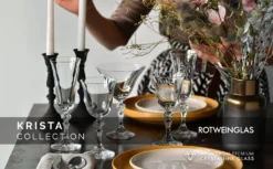 KROSNO Krista Kleine Rotweingläser, 6er-Set, 220 Ml