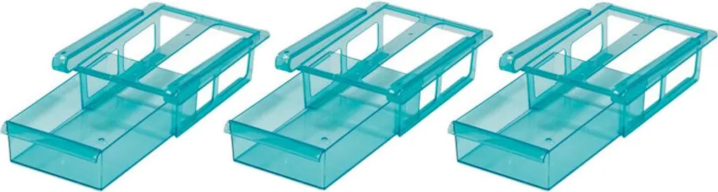 GOURMETmaxx Klemm-Schublade Für Kühlschrank, 3er-Set Schublade Klemm Kühlschrank GOURMETmaxx Zusatzfach Gemüsefach 3er-Set Ordnung – Bild 18