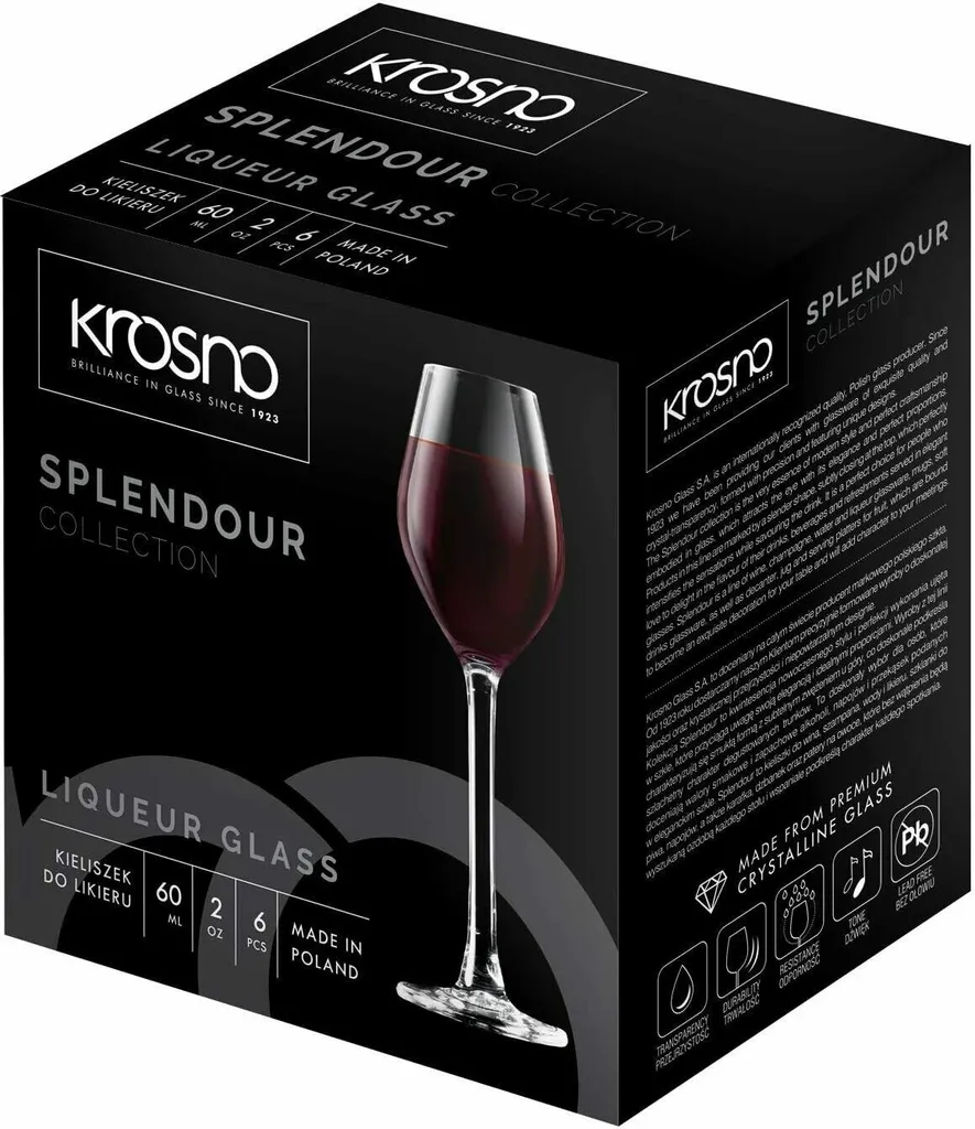 KROSNO Splendour Likörgläser, 6er-Set, 60 Ml – Bild 11
