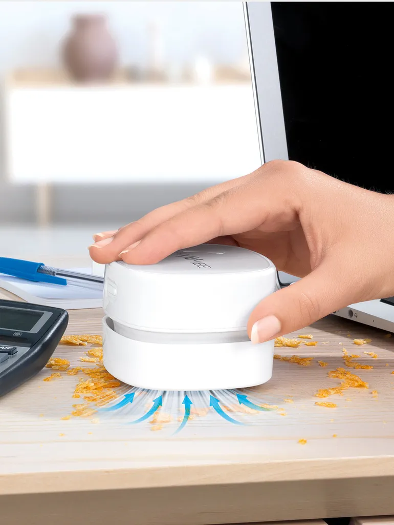 MAXXMEE Tisch-Staubsauger - 60 Minuten Laufzeit - Weiß Tischstaubsauger Mini Staubsauger Akku Handstaubsauger Handsauger Akkusauger – Bild 10