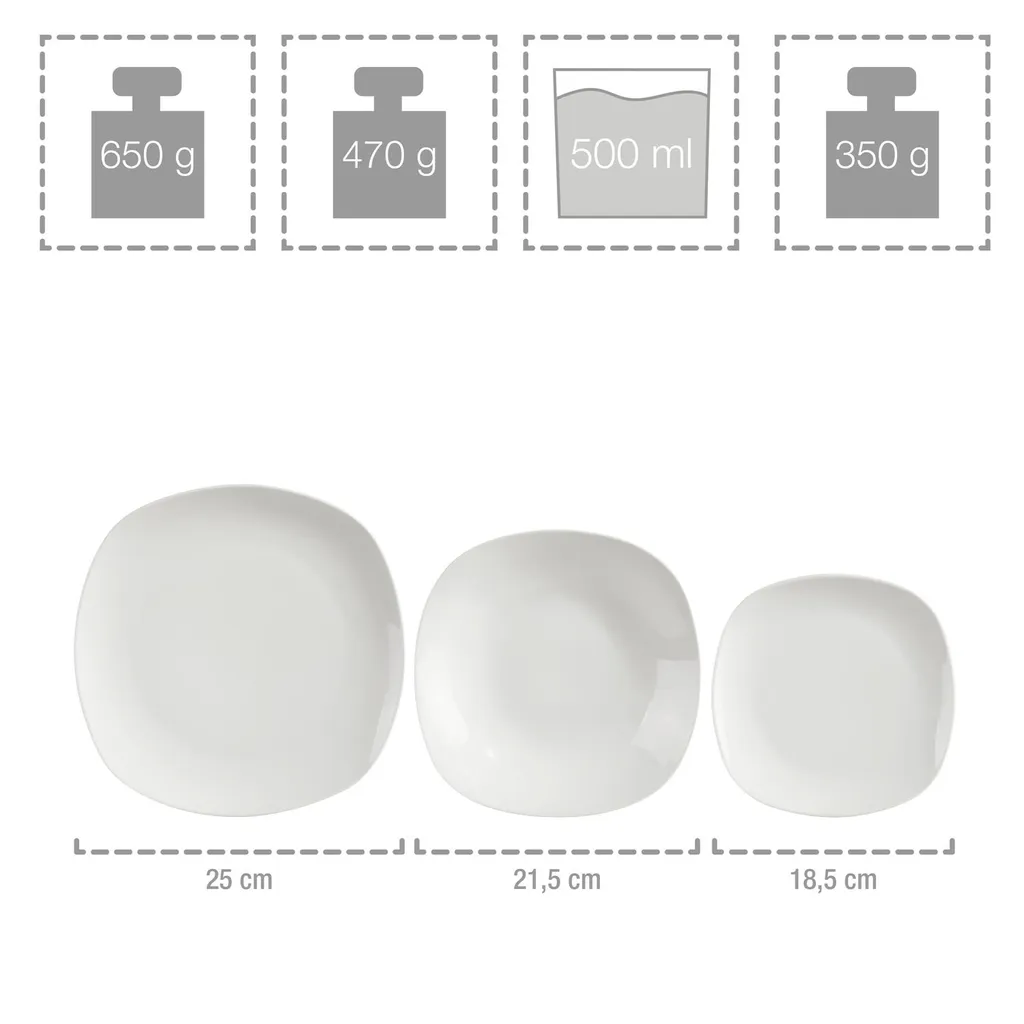 Sänger Kombiservice Bilgola Aus Porzellan 86 Teilig Für 12 Personen – Bild 5