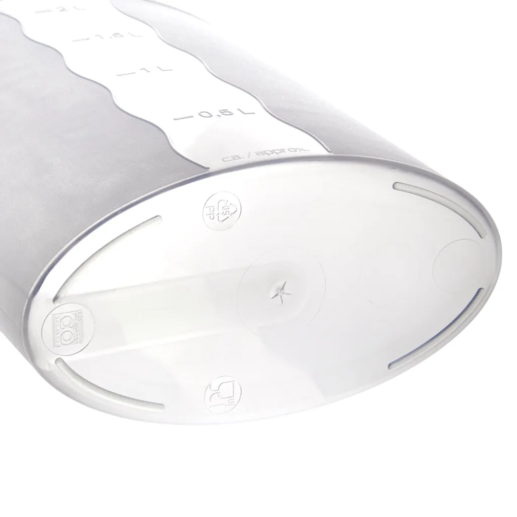 Premium Saftkanne, 2 Liter Fassungsvermögen, Mit Vielseitigem Deckel Und Integrierter Maßeinteilung Für Kalte Getränke Wie Saft, Eistee, Wasserkaraffe Aus Kunststoff – Bild 4