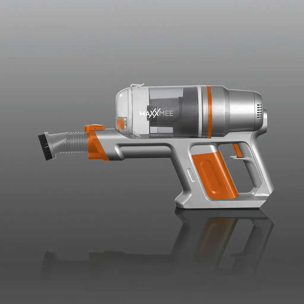 MAXXMEE Akku-Zyklon-Staubsauger Pet Star - Orange/silber Staubsauger Beutellos Akku Zyklon Bodenstaubsauger Kabellos 2in1 Tierhaare – Bild 4
